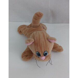 Vintage 1980s Tonka Pound Purrries Tan Brown Stripes Kitty 7" Plush